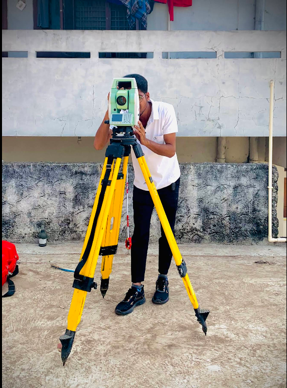 Indoor Construction Survey with Safety Equipment